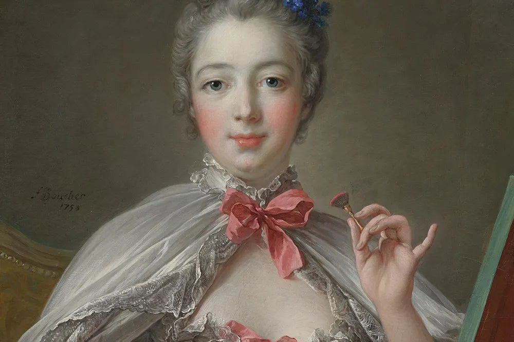 Madame de Pompadour at Her Toilette, 1750-c1760 by François Boucher