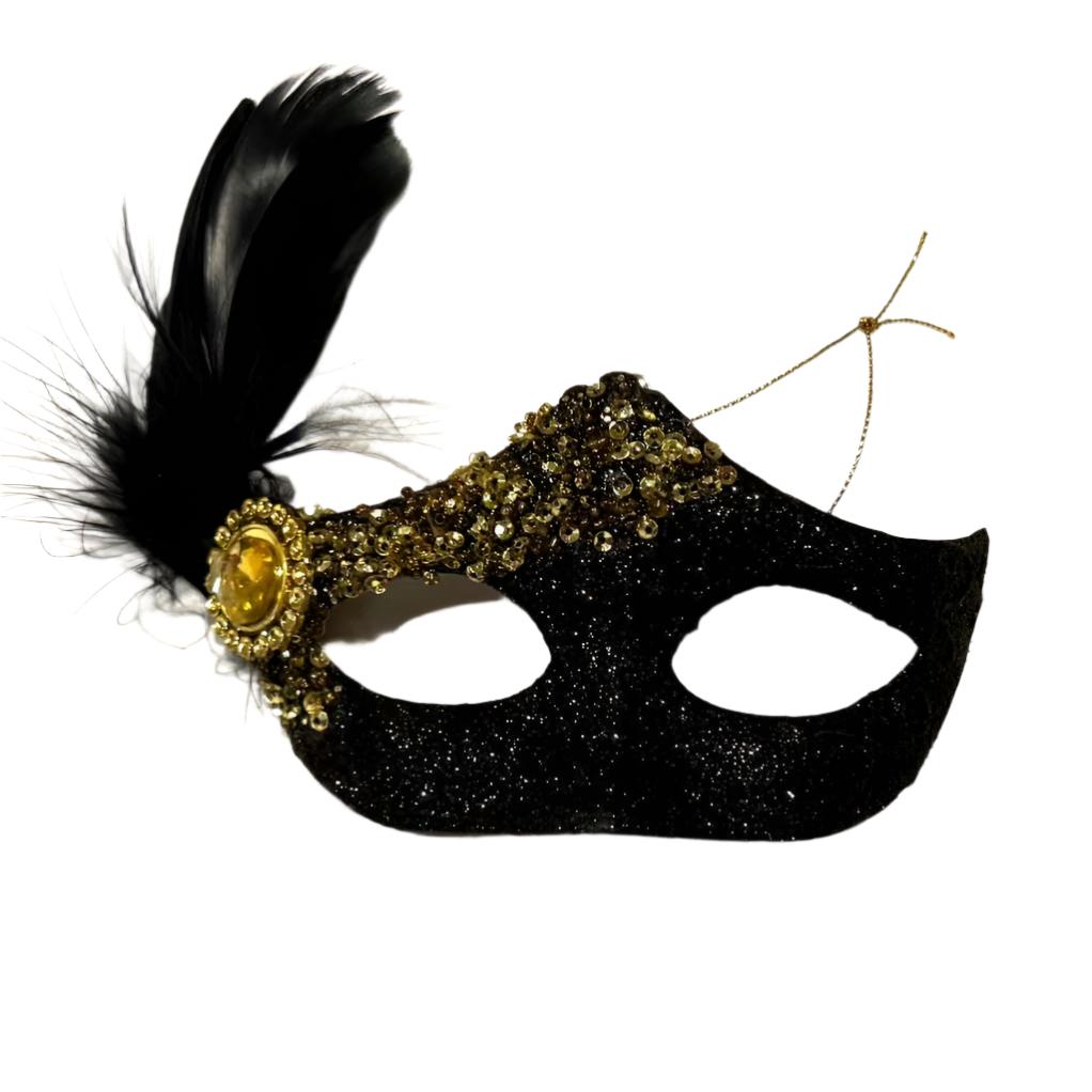 Austentation Masquerade Mask Christmas Ornament for a 
Regency Ball