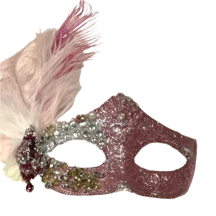 Christmas Masquerade Ball Mask Ornament: Choose Color