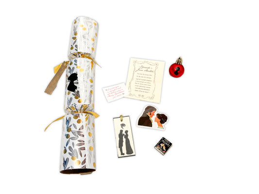 Prefilled (1) Jane Austen Christmas Cracker: Gold & Silver