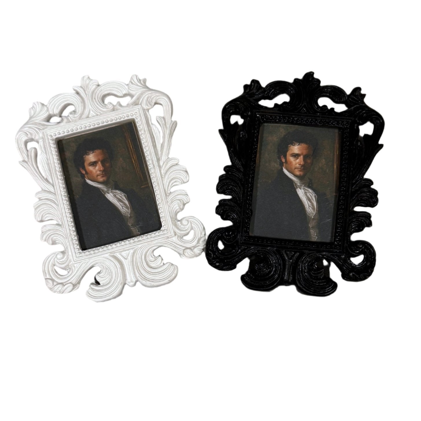 Framed Portrait of Mr. Darcy from Jane Austen's Pride and Prejudice- A regency gentleman at Pemberley-- a great gift, favor or holiday ornament!