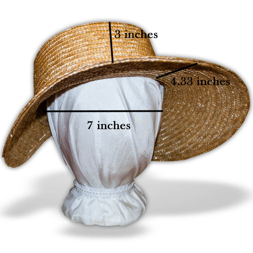 Plain Lucy: 1812 Regency Straw Bonnet