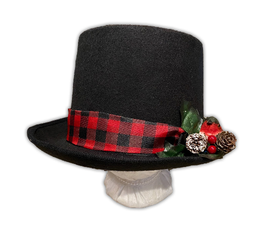 Men's Plain Top Hat: Brown
